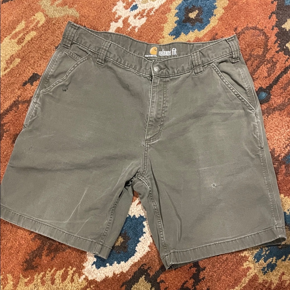 Carhartt Relaxed Fit Men’s Olive Shorts - Green